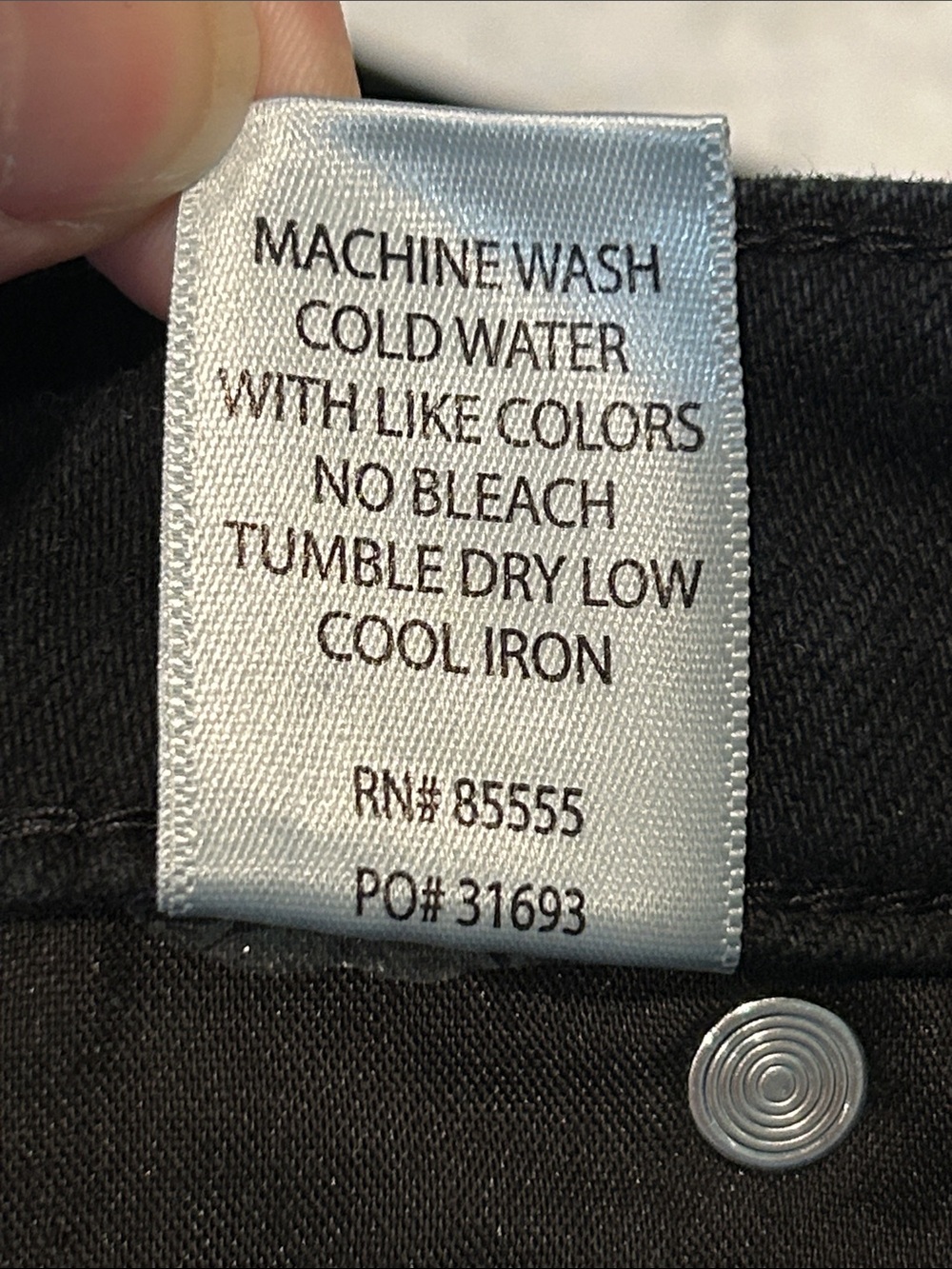 Pistola Lexi Mid Rise Straight Carpenter Jeans size 29 Coal Black - Picture 8 of 14